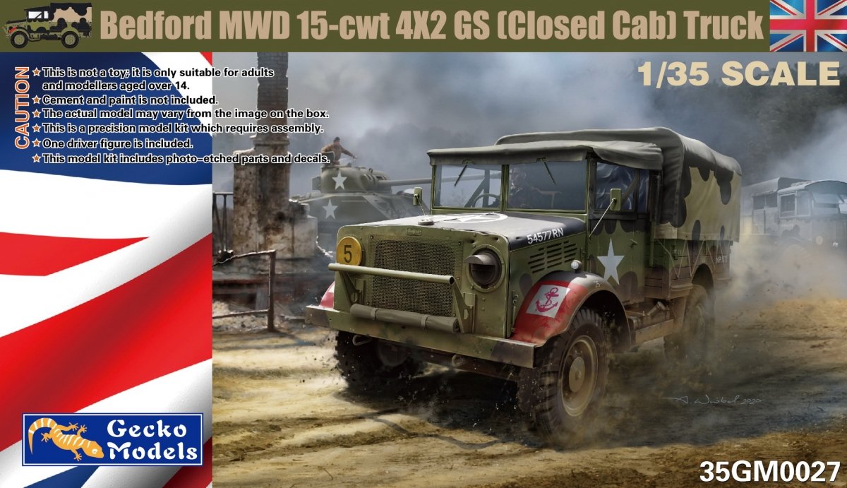 Gecko Models 35GM0027 Bedford MWD 15-cwt 4x2 GS 1/35 