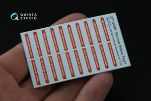 Quinta Studio QP35006 Remove Before Flight standard external streamer 24, 20 Pcs 1/35 – Bild 2