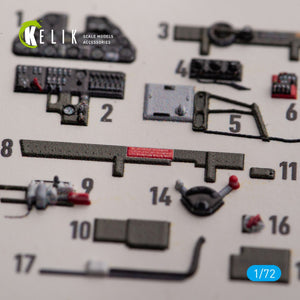 KELIK K72154 P-40K - interior 3D decals for Special Hobby kit 1/72 – image 3