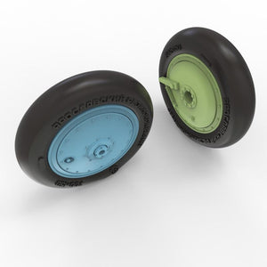 Quinta Studio QT48036 I-16 Wheels (late type) with separate hubs and weighted tires (all kits) 1/48 – immagine 2