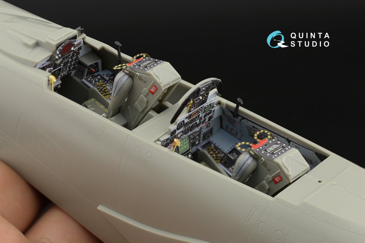 Quinta Studio QD32039 F-4E 3D-Printed &amp;amp; colored Interior on decal paper (Revell) 1/32 – image 2