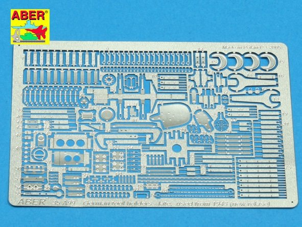 Aber 35A099 German tool holders late used from 1943 (new release) (1/35)