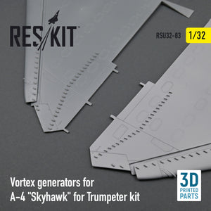 RESKIT RSU32-0083 VORTEX GENERATORS FOR A-4 &amp;quot;SKYHAWK&amp;quot; FOR TRUMPETER KIT (3D PRINTED) 1/32 – obrázek 2