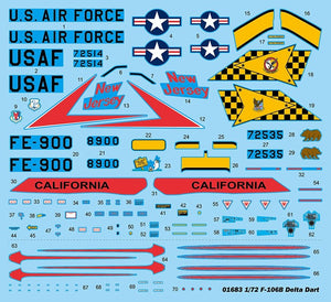Trumpeter 01683 US F-106B Delta Dart 1/72 – immagine 3