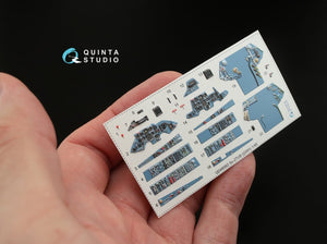 Quinta Studio QD48062 Su-27UB 3D-Printed &amp;amp; colored Interior on decal paper (for GWH kit) 1/48 – Bild 2