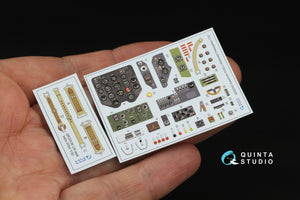 Quinta Studio QD32245 N1K2-J Shidenkai 3D-Printed &amp;amp; colored Interior on decal paper (Hasegawa) 1/32 – obrázek 2