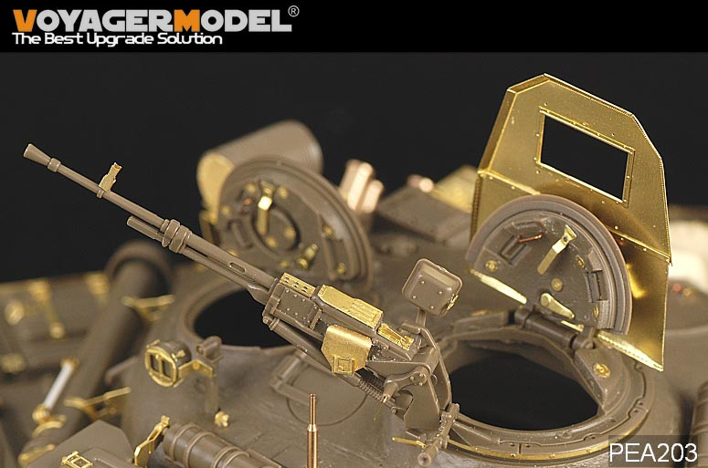 Voyager Model PEA203 Modern Russian T-72 Anti-Fragment Shield w/NSVT 12.7mm Machine Gun (For All) 1/35 – obrázek 2