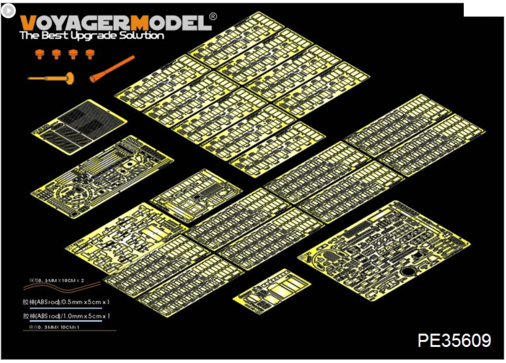 Voyager Model PE35609 Modern Russian T-62 ERA Medium Tank Mod.1962 Basic For TRUMPETER 01555 1/35