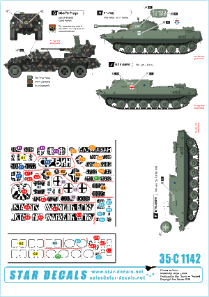 Star Decals 35-C1142 Serbian (SVK and VRS) M18 Hellcat, M36B2 Jackson, M84, PT-76B, BTR-50PK, M53/59 Praga SPAAG 1/35 – image 2