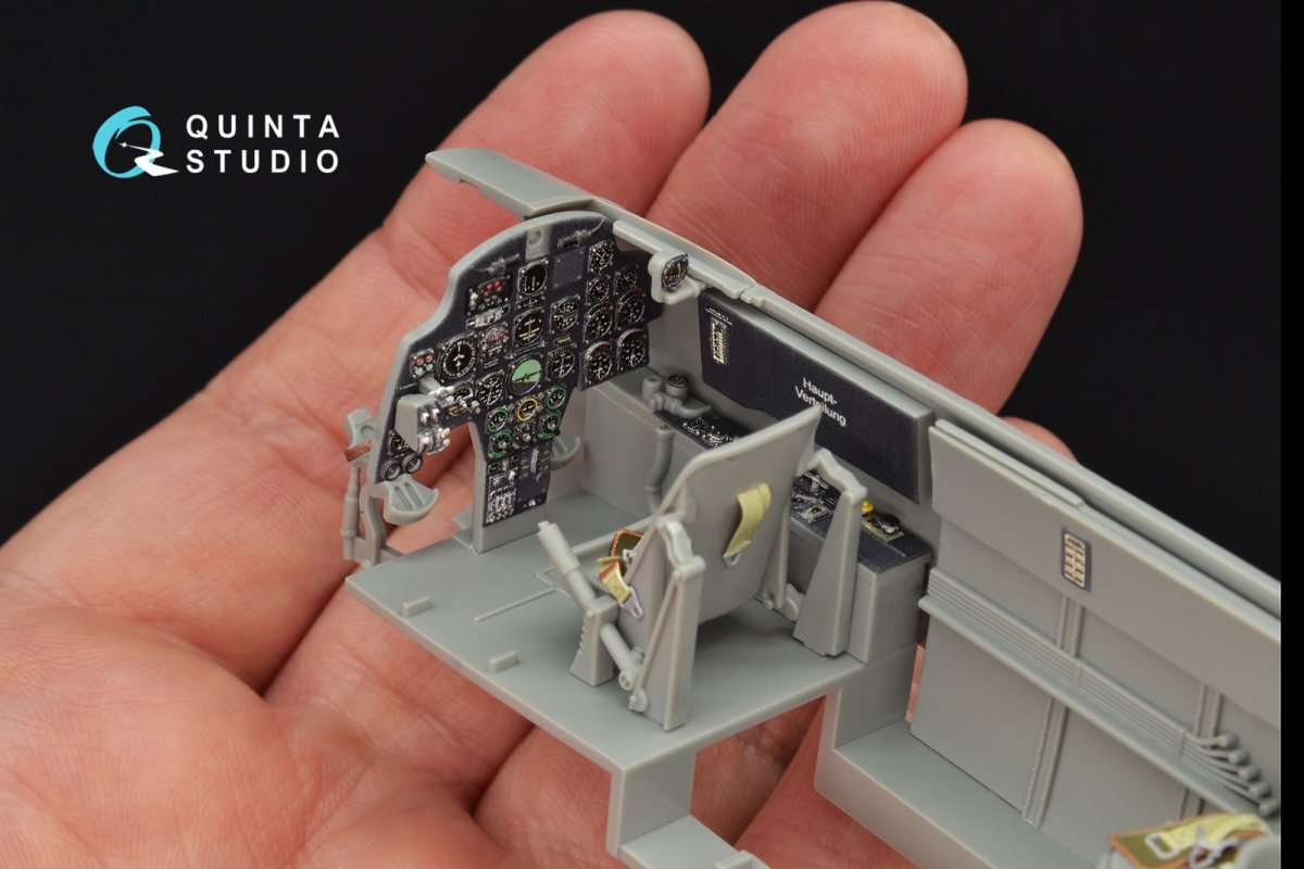 Quinta Studio QD32063 Bf 110C/D 3D-Printed &amp;amp; colored Interior on decal paper (for Dragon kit) 1/32 – immagine 8
