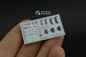 Quinta Studio QD72009 Bf 109E 3D-Printed &amp;amp; colored Interior on decal paper (Special Hobby) 1/72 – Bild 2