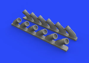 Eduard 648470 Spitfire Mk. XIV exhaust stacks 1/48 AIRFIX – obrázek 3