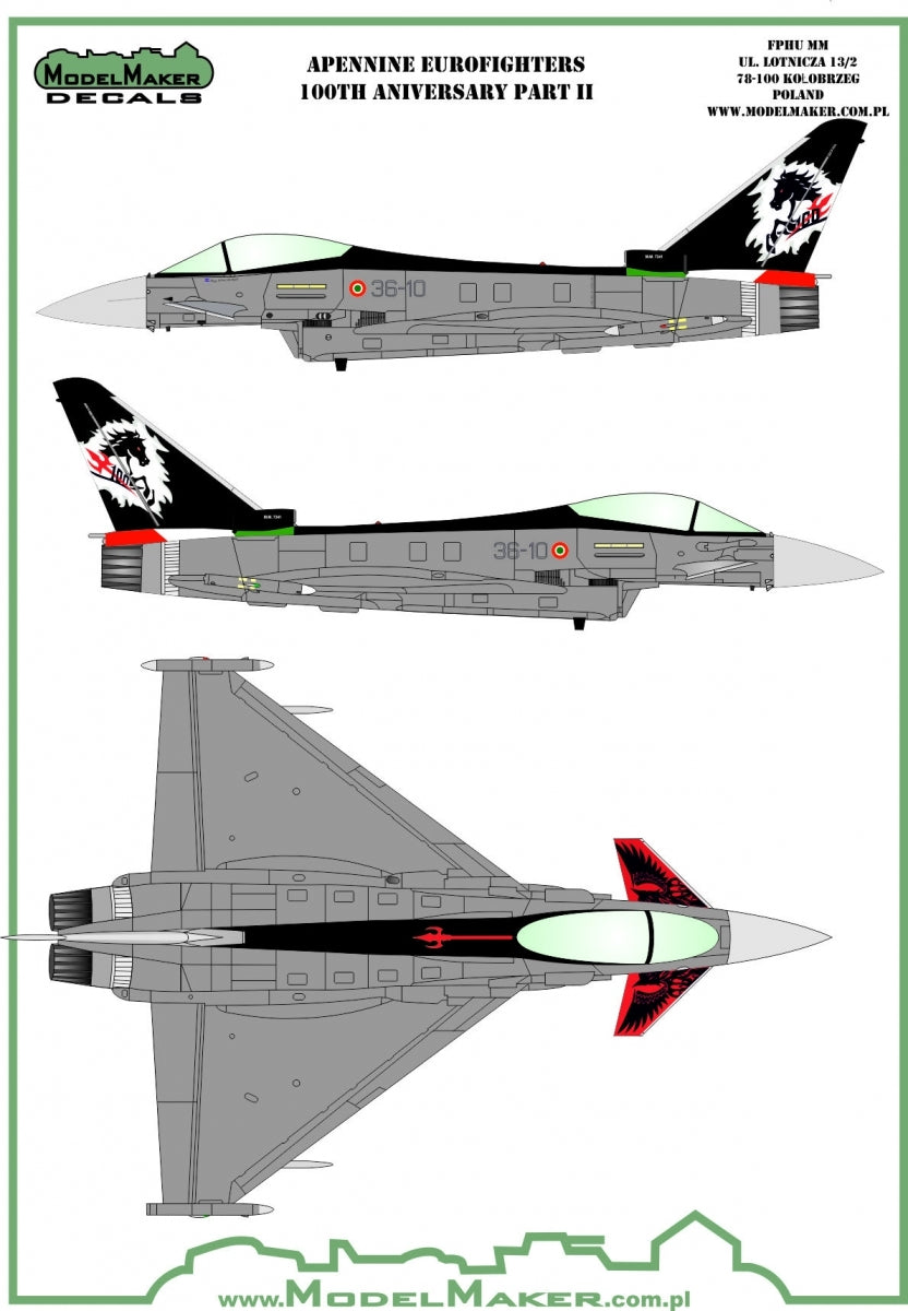 ModelMaker Decals D48142 Apennine Eurofighters Part II 1/48