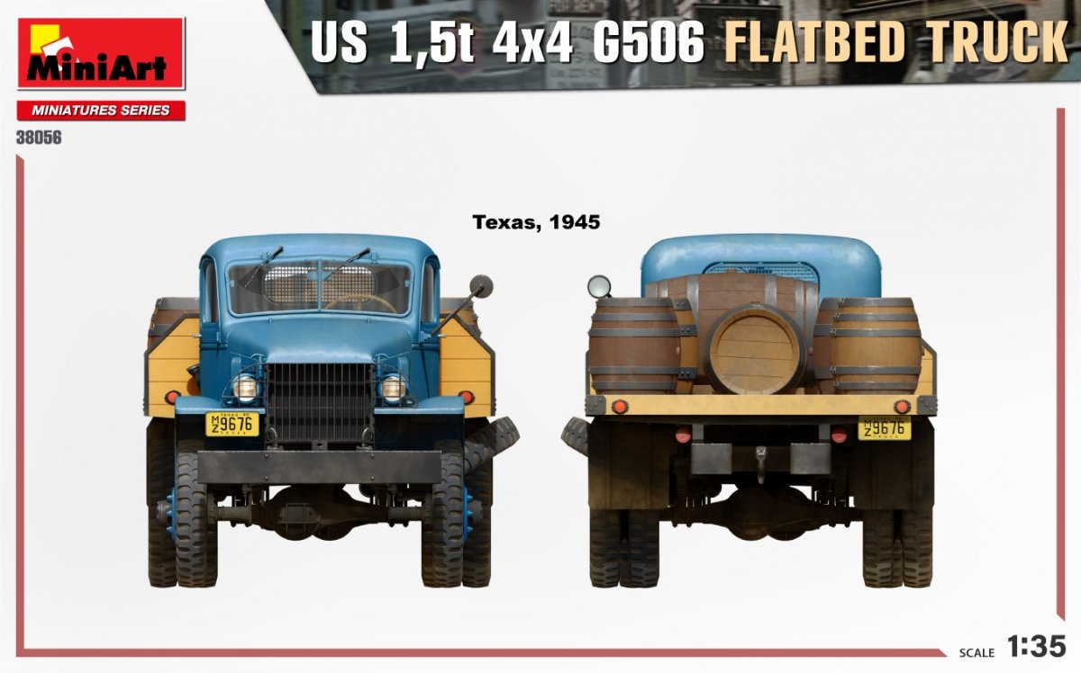MiniArt 38056 US 1.5t 4×4 G506 FLATBED TRUCK 1/35 – image 4