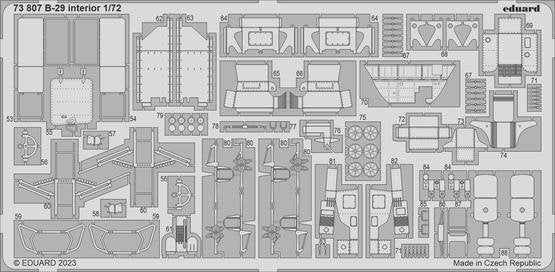 Eduard 73807 B-29 interior HOBBY 2000, ACADEMY 1/72 – obrázek 2