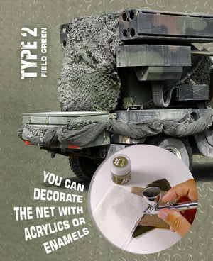 AK Interactive AK8067 CAMOUFLAGE NET FIELD GREEN TYPE 2 – image 2