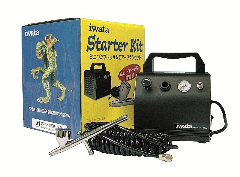 Iwata CRIS50BLKDE Airbrush HP-CR + Iwata HP-S50-K