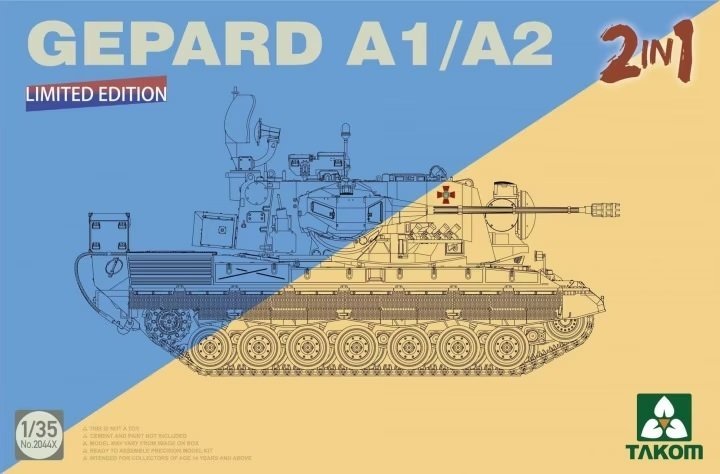 Takom 2044X Gepard A1/A2 2en1 Édition Limitée 1/35