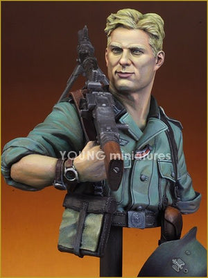 Young Miniatures YM1829 GERMANMG34 GUNNER 1941 1/10 – obrázek 4