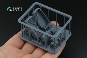 Quinta Studio QD+35144 AH-64A forward avionics bays 3D-Printed &amp;amp; colored Interior on decal paper (Trumpeter) (with 3D-printed resin parts) 1/35 – immagine 6