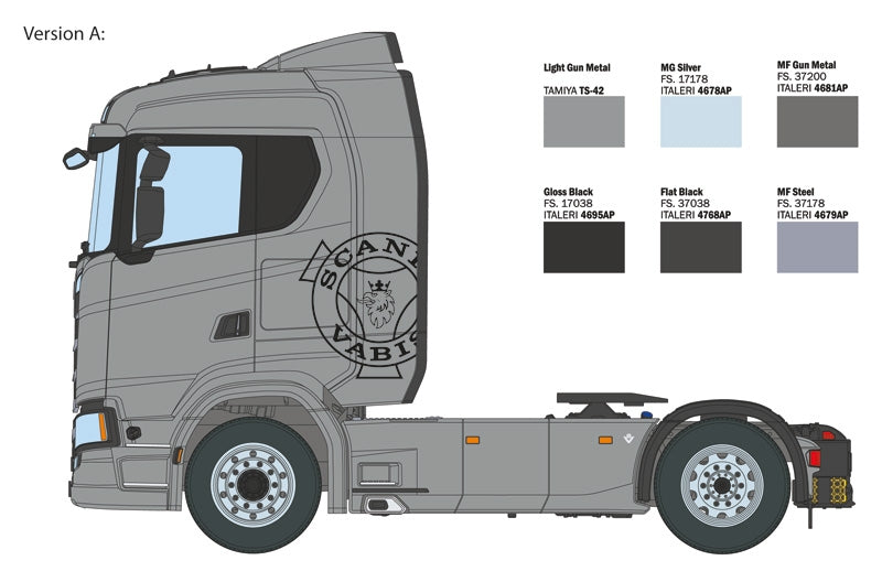 Italeri 3971 Scania S770 4x2 Normal Roof &amp;quot;Grey Cab&amp;quot; 1/24 – Bild 2