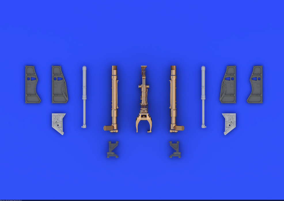 Eduard 648080 MiG-21 undercarriage legs BRONZE 1/48 (Eduard) – Bild 2