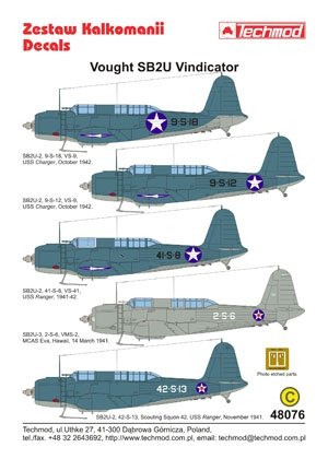 Techmod 48076 - Vought SB2U Vindicator 1/48 – image 2