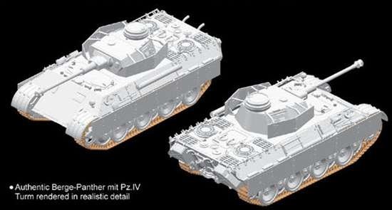 Dragon 7508 Berge-Panther with Pz.Kpfw.IV Turm (1/72) – image 14