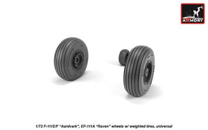 Armory Models AW72338 F-111E/F Aardvark / EF-111A Raven wheels w/ weighted tires 1/72 – obrázek 2