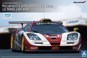 Aoshima 01419 McLaren F1 GTR LONG TAIL 1998 LE MANS24H #40 1/24