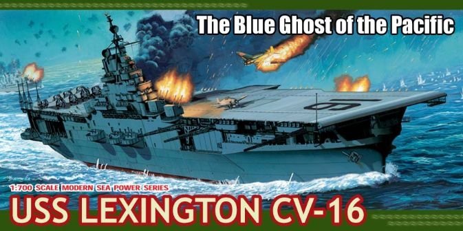 Dragon 7051 USS Lexington CV-16 1/700
