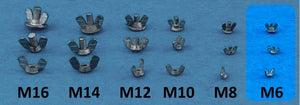 Point of no Return 1623001 M6 wing nuts 1/16 – obrázek 2