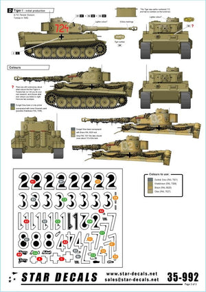 Star Decals 35-992 Afrika Tigers 1 1/35 – immagine 2