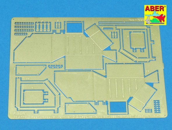 Aber 35A117 Rear boxes for Panther G &amp;Jagdpanter produced from April 1944 in M.N.H. 1/35