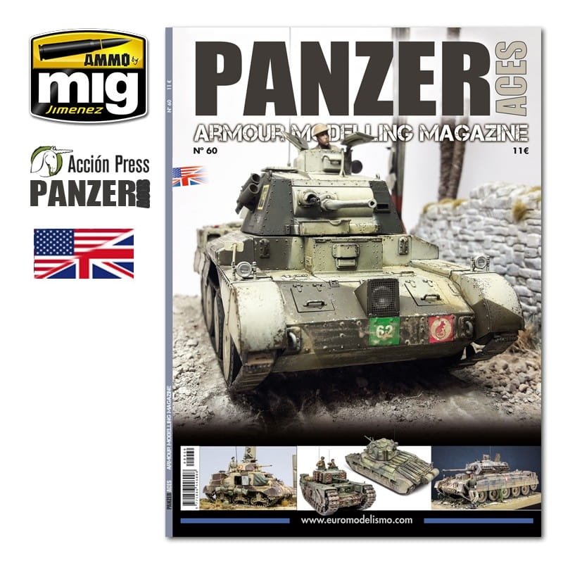 AMMO of Mig Jimenez 60 Panzer Aces Armor Modeling Magazine 60 - a guide for modelers