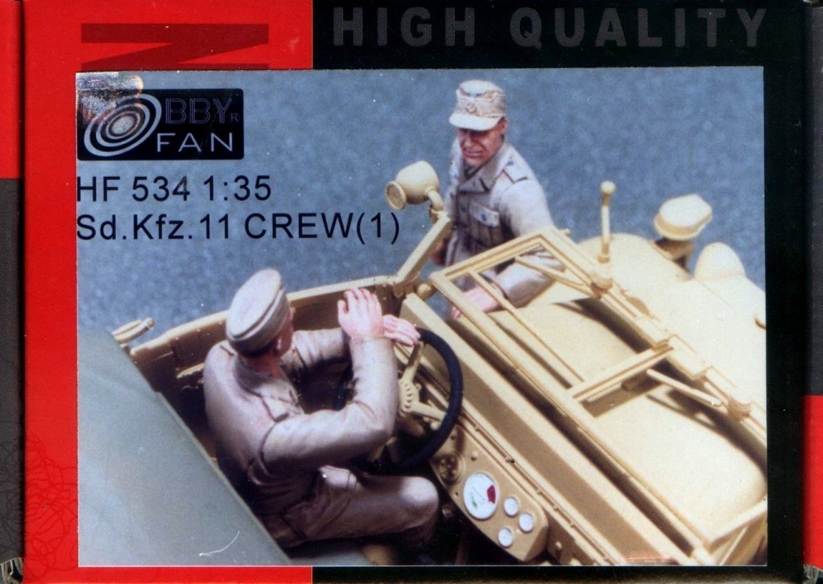 Hobby Fan HF534 Sdkfz11 CREW(1) AFRIKAKORPS-2 FIGURES 1/35 – immagine 2