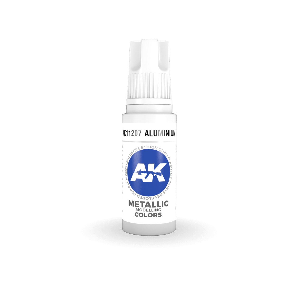 AK Interactive AK11207 ALUMINUM – ​​METALLIC 17ml – immagine 2