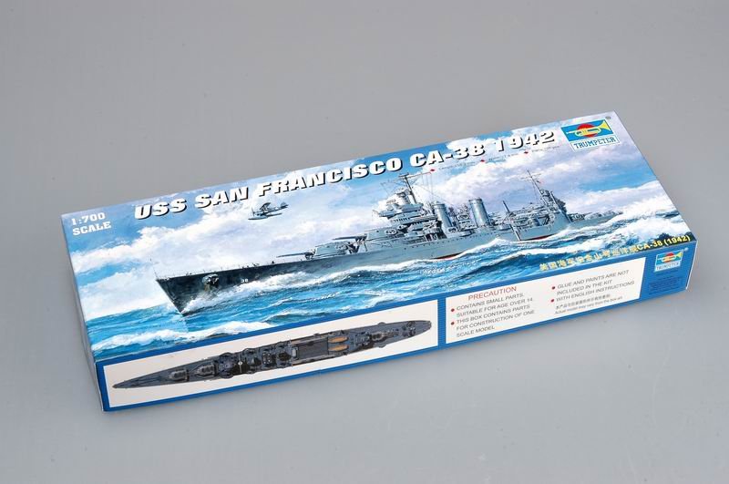 Trumpeter 05746 USS San Francisco CA-38 (1942) 1/700 – obrázek 2