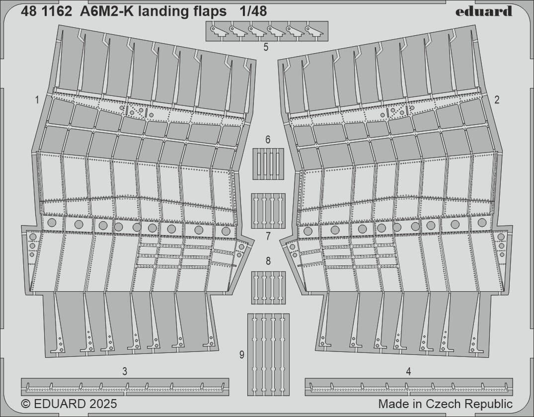 Volets d&amp;#39;atterrissage Eduard 481162 A6M2-K EDUARD 1/48
