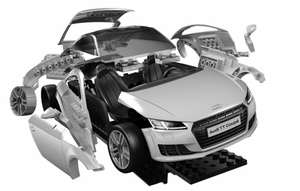 Airfix 6054 QUICKBUILD Audi TT Coupe - Blue – Bild 7