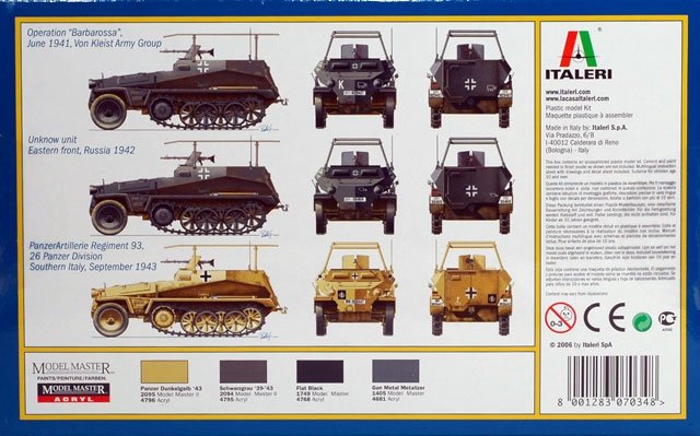 Italeri 7034 Sd. Kfz. 250/3 1/72 – immagine 3