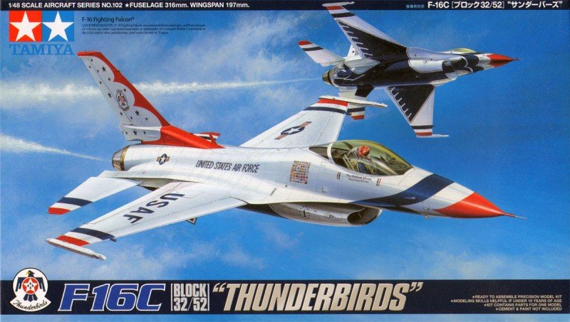 Tamiya 61102 F-16C Thunderbirds 1/48