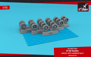 Armory Models AW72361 B-58 Hustler wheels w/ weighted tires 1/72