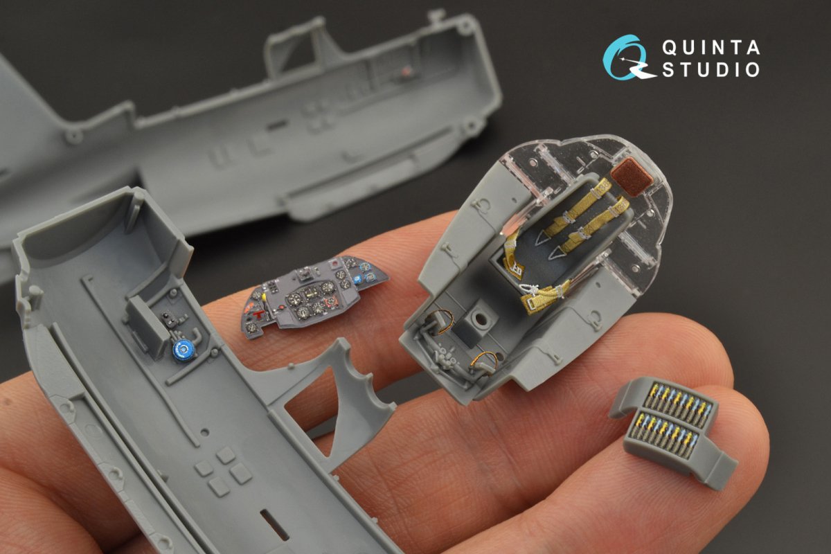 Quinta Studio QD48241 Me 163B 3D-Printed &amp;amp; colored Interior on decal paper (GasPatch models) 1/48 – image 10
