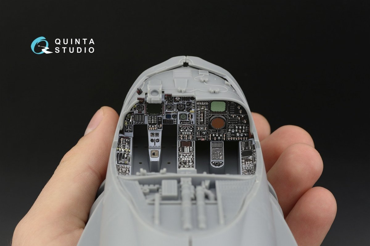Quinta Studio QD32107 A-6E TRAM Intruder 3D-Printed &amp;amp; colored Interior on decal paper (Trumpeter) 1/32 – obrázek 7