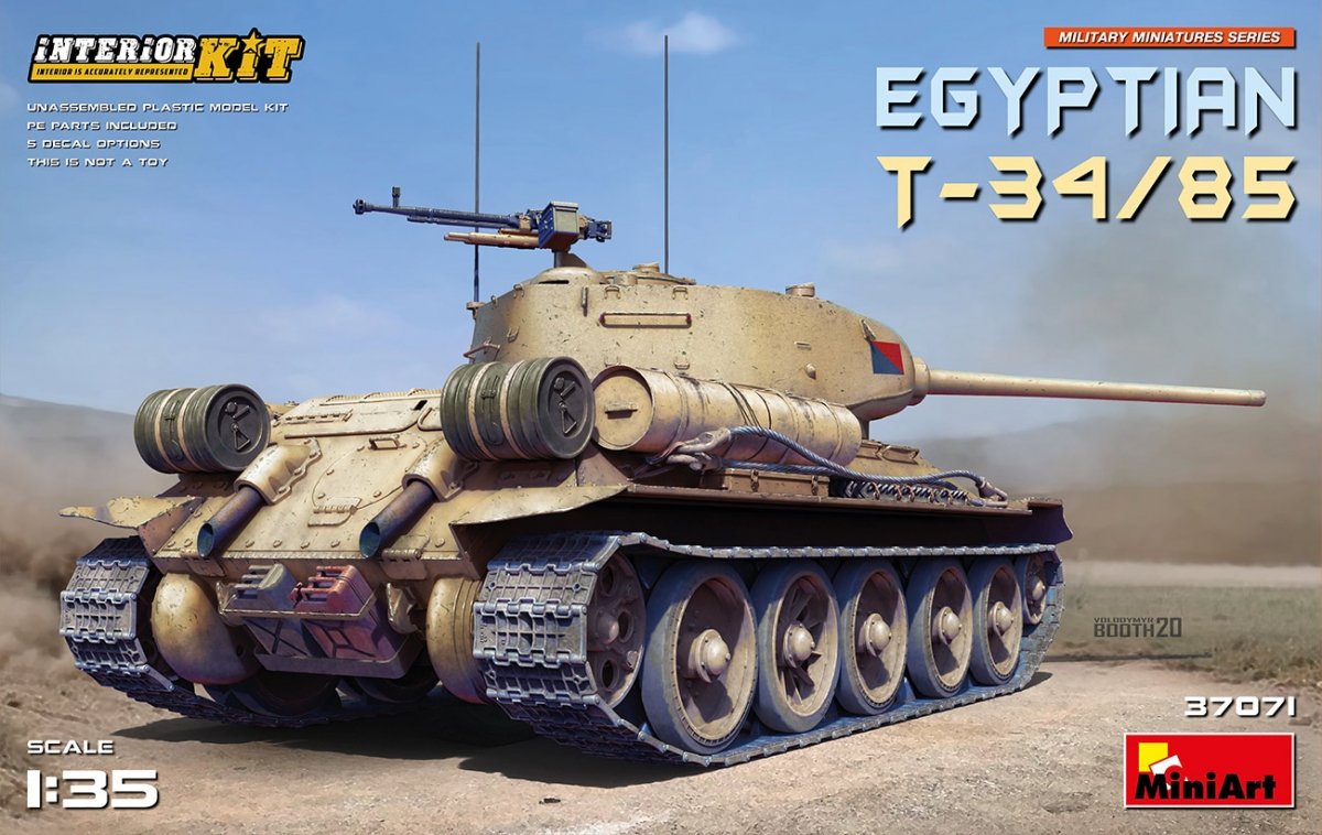 MiniArt 37071 ÉGYPTIEN T-34/85. KIT INTÉRIEUR 1/35