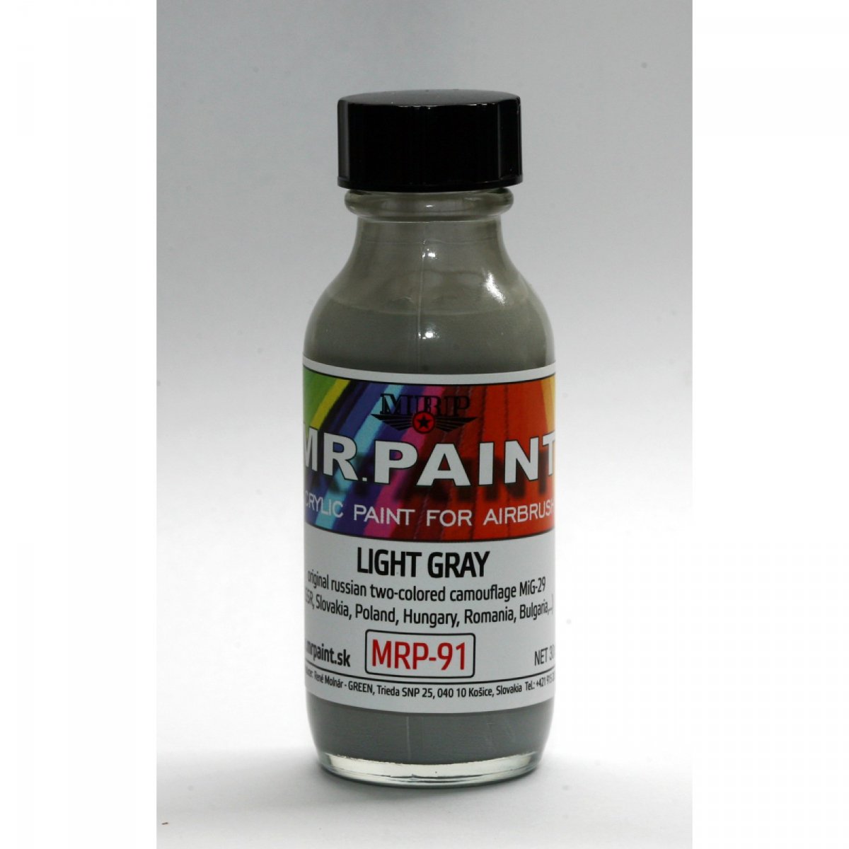 MR. Paint MRP-091 LIGHT GRAY Russian two-tone camo MIG-29 30ml – Bild 2