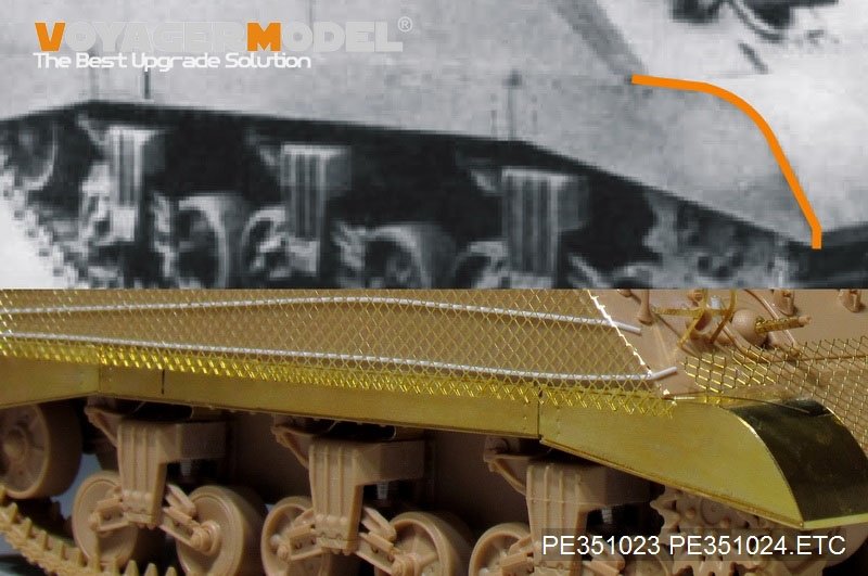 Voyager Model PE351024 WWII US M4A3 Track Covers For MENG TS-043 1/35 – obrázek 5