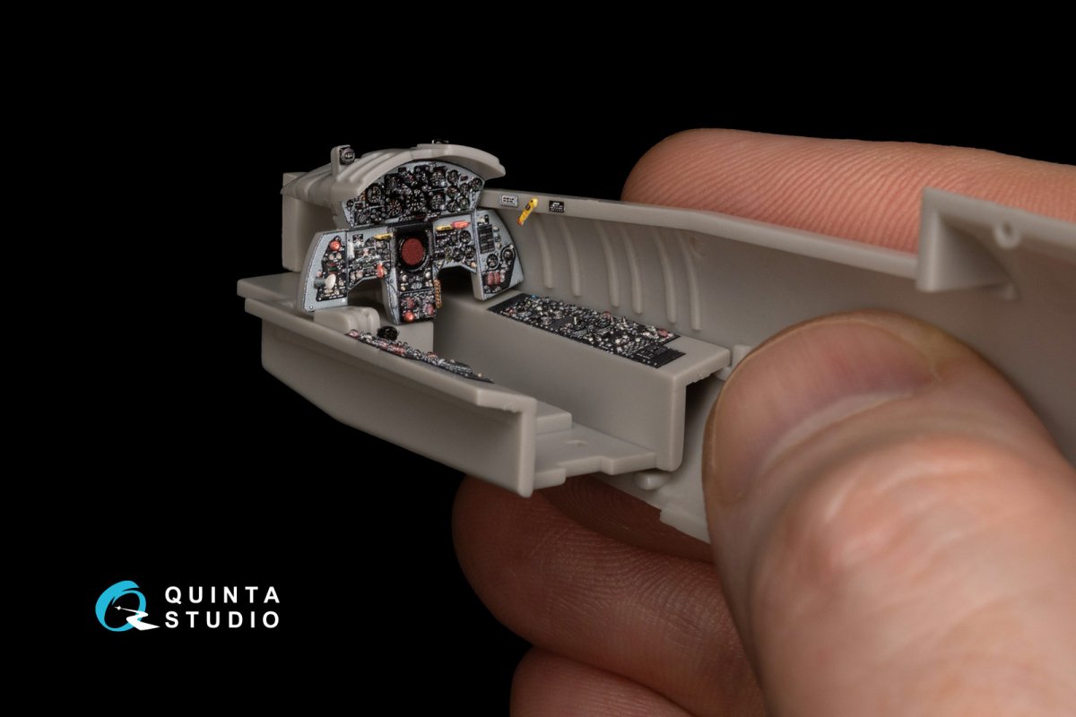 Quinta Studio QD48150 F-104S 3D-Printed &amp;amp; colored Interior on decal paper (Hasegawa) 1/48 – obrázek 4