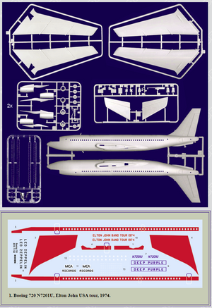 Roden 315 Boeing 720 ELTON JOHN 1974 1/144 – Bild 2